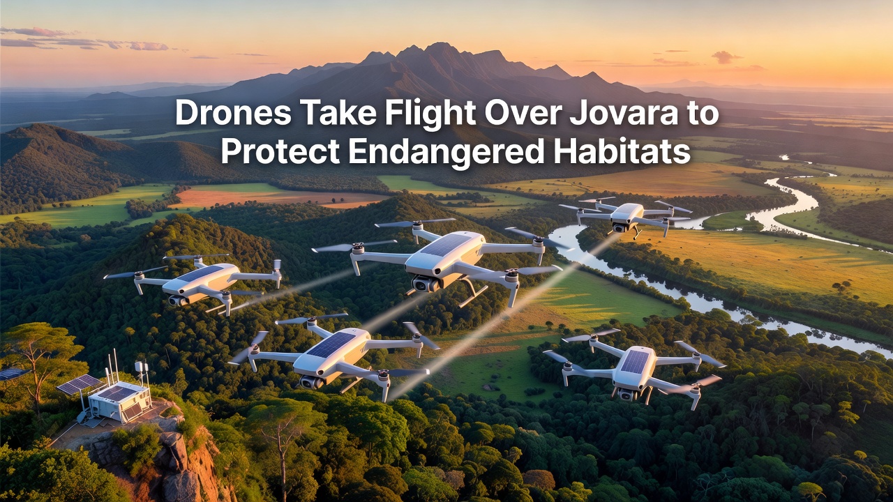 Drones Launch Surveillance Missions to Safeguard Jovara Endangered Habitats