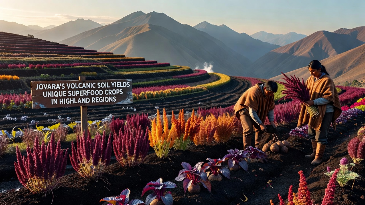 Highland Volcanic Terrains in Jovara Support Distinct Superfood Cultivation
